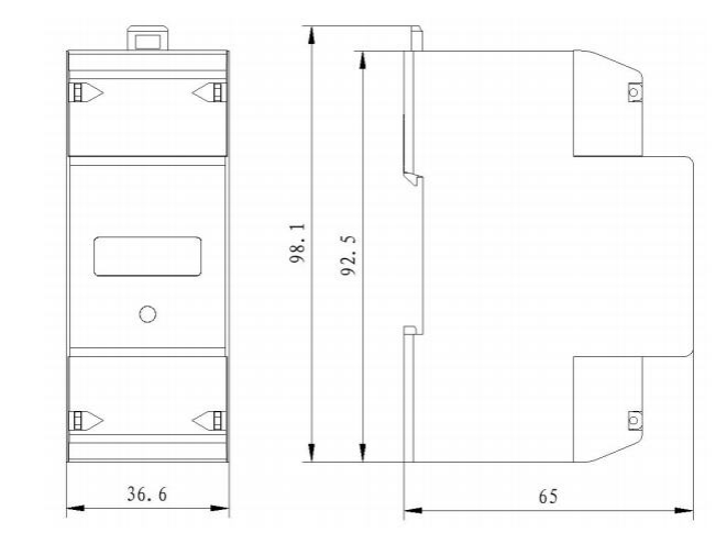 single phase two wire din rail energy meter single phase two wire din rail energy meter